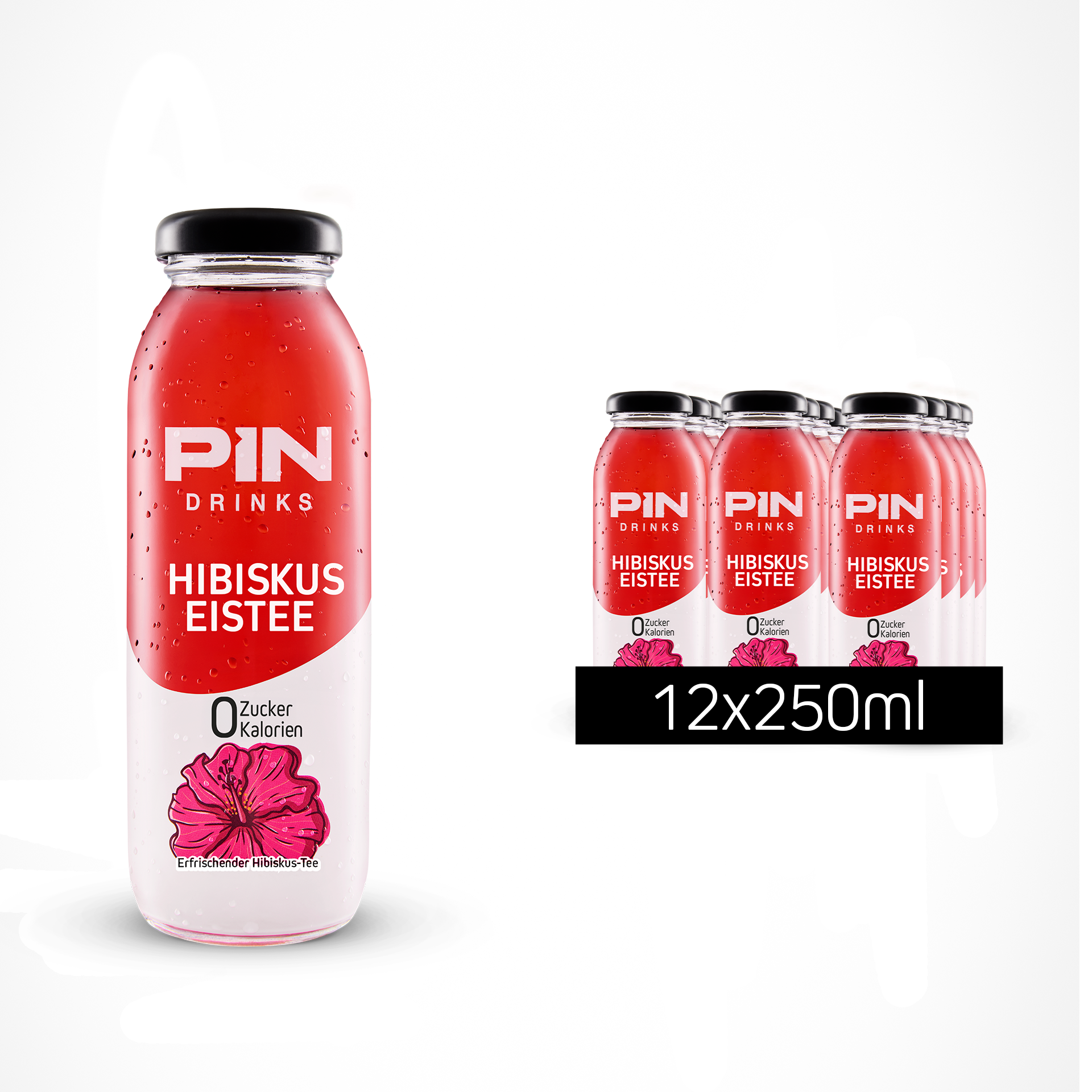 12 x Hibiskus 250ml GLASS