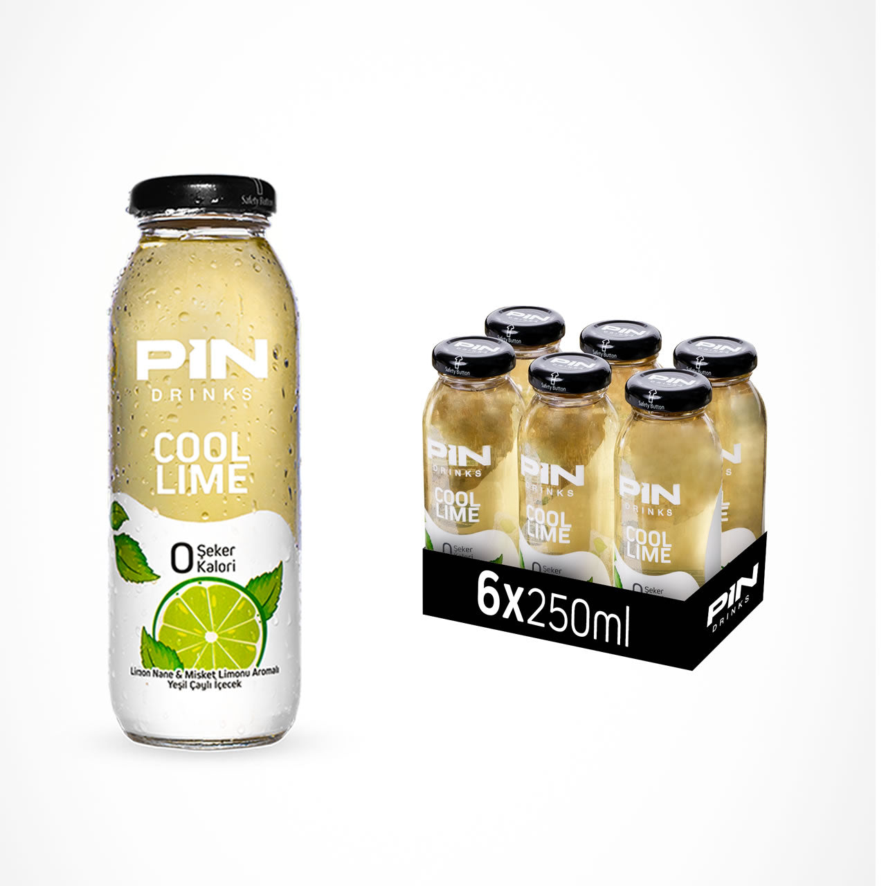 6 x Cool Lime 250 ml GLASS