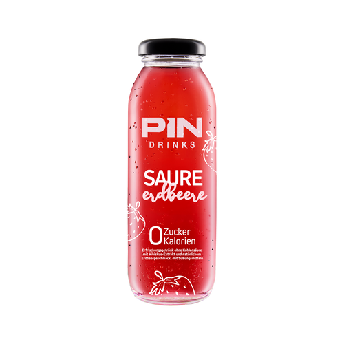 12 x SAURE ERDBEERE 250 ml Glass