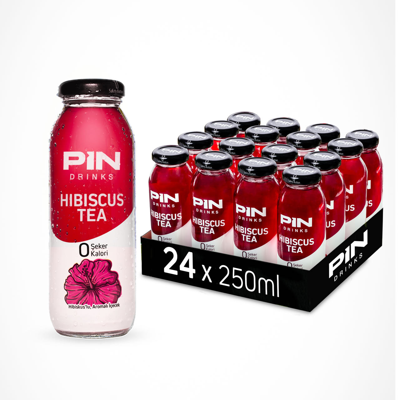 24 x Hibiskus 250 ml GLASS