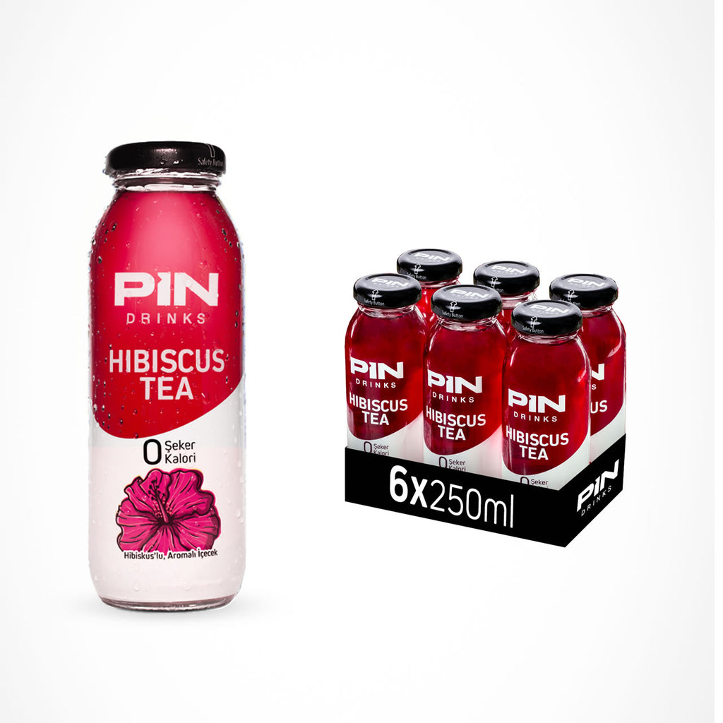6 x Hibiskus 250 ml GLASS