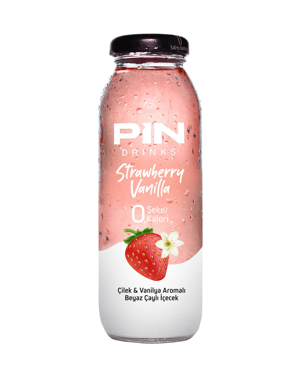24 x Strawberry & Vanilla 250 ml GLASS